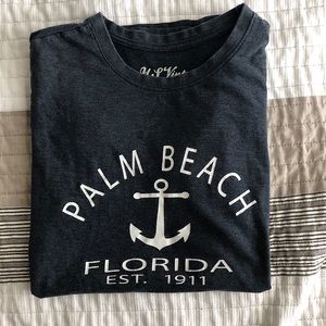 Palm Beach Florida navy blue tee